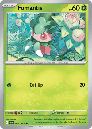 [13/244] – Fomantis – Destined Rivals – Reversed Holo
