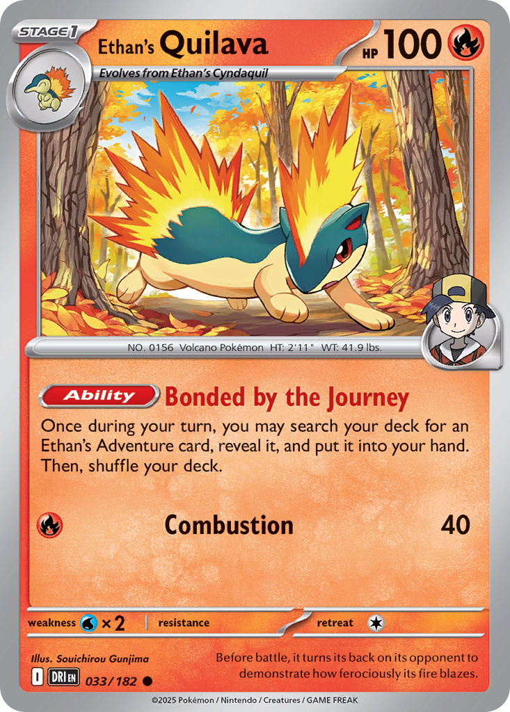 [33/244] - Ethan's Quilava - Destined Rivals - Common - Pokefam.nl