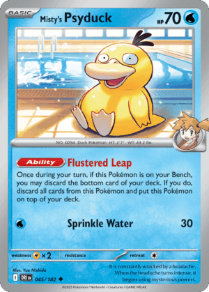 [45/244] – Misty’s Psyduck – Destined Rivals – Reversed Holo