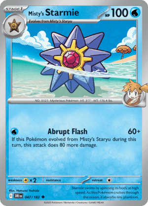 [47/244] – Misty’s Starmie – Destined Rivals – Reversed Holo