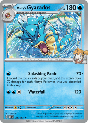 [49/244] – Misty’s Gyarados – Destined Rivals – Holo