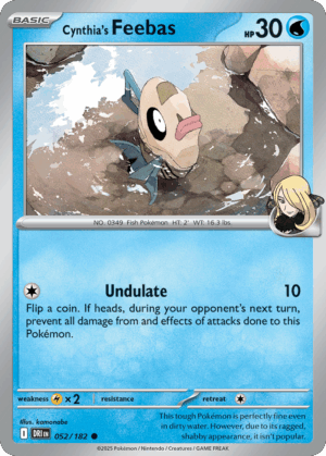 [52/244] – Cynthia’s Feebas – Destined Rivals – Reversed Holo