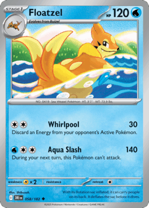 [58/244] – Floatzel – Destined Rivals – Reversed Holo