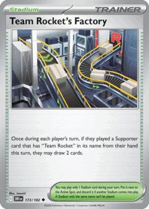 [173/244] – Team Rocket’s Factory – Destined Rivals – Reversed Holo