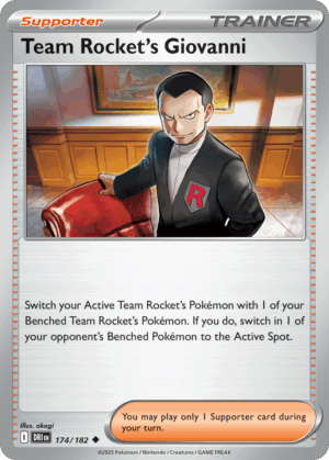 [174/244] – Team Rocket’s Giovanni – Destined Rivals – Reversed Holo