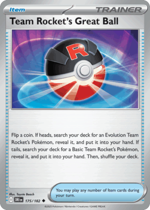 [175/244] – Team Rocket’s Great Ball – Destined Rivals – Reversed Holo