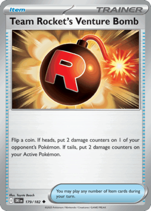 [179/244] – Team Rocket’s Venture Bomb – Destined Rivals – Reversed Holo