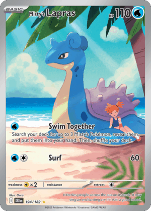 [194/244] – Misty’s Lapras – Destined Rivals – Illustration Rare