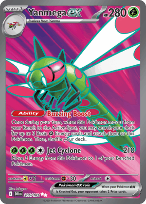 [206/244] – Yanmega ex – Destined Rivals – Ultra Rare