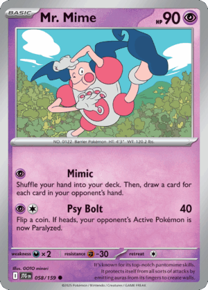 [58/190] – Mr. Mime – Journey Together – Common