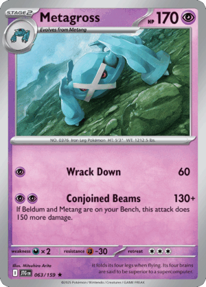 [63/190] – Metagross – Journey Together – Holo