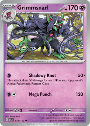 [73/190] – Grimmsnarl – Journey Together – Reverse Holo