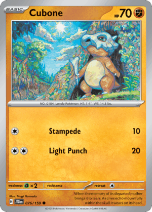 [76/190] – Cubone – Journey Together – Common