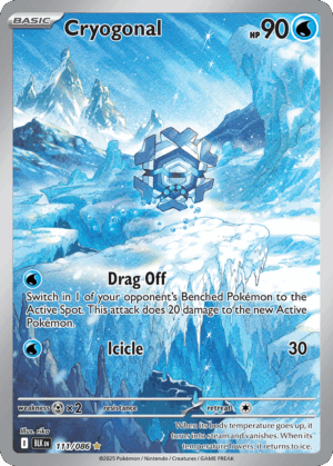 [111/086] – Cryogonal – Black Bolt – Art Rare
