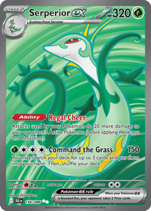 [156/086] – Serperior ex – Black Bolt – Art Rare