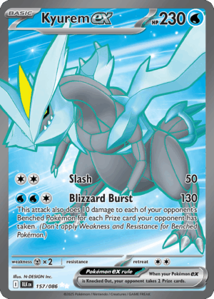 [157/086] – Kyurem ex – Black Bolt – Art Rare