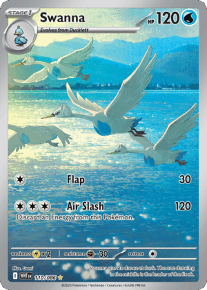 [110/086] – Swanna – White Flare – Art Rare