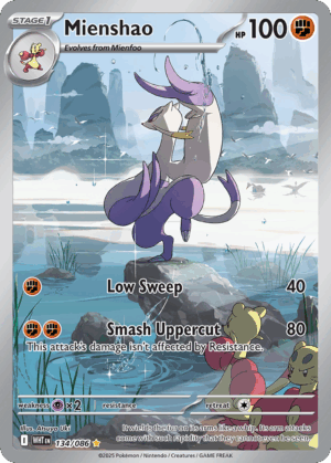 [134/086] – Mienshao – White Flare – Art Rare