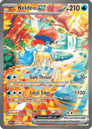[167/086] – Keldeo ex – White Flare – Art Rare