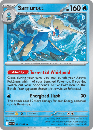 [023/086] – Samurott – White Flare – Holo