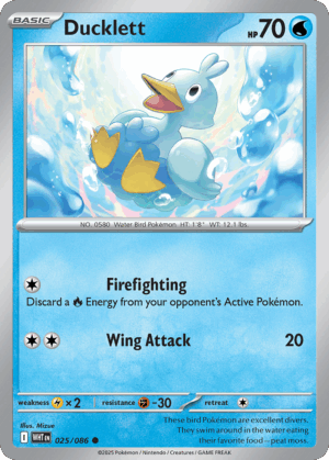 [025/086] – Ducklett – White Flare – Common