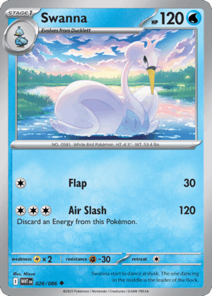 [026/086] – Swanna – White Flare – Masterball