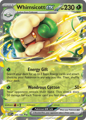 [005/086] – Whimsicott ex – White Flare – EX