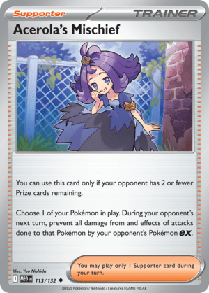 [113/132] – Acerola’s Mischief – Mega Evolution – Uncommon