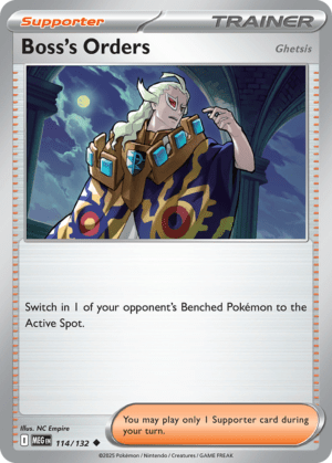 [114/132] – Boss’s Orders – Mega Evolution – Uncommon