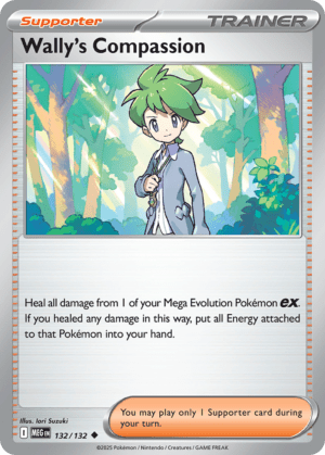 [132/132] – Wally’s Compassion – Mega Evolution – Uncommon