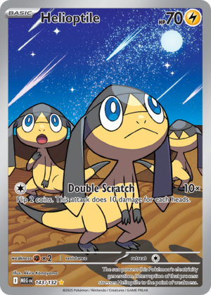 [143/132] – Helioptile – Mega Evolution – Illustration Rare