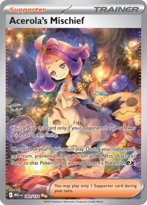 [183/132] – Acerola’s Mischief – Mega Evolution – Special Illustration Rare