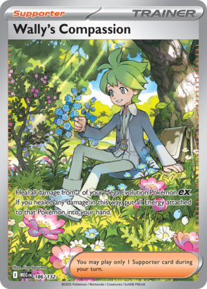 [186/132] – Wally’s Compassion – Mega Evolution – Special Illustration Rare