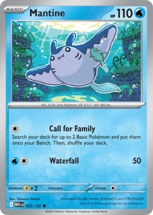 [032/132] – Mantine – Mega Evolution – Reverse Holo