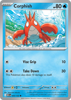 [033/132] – Corphish – Mega Evolution – Common