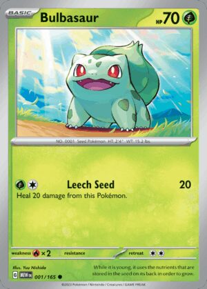 [001/165] – Bulbasaur – 151 – Reverse Holo