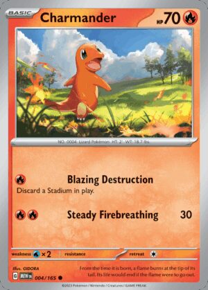 [004/165] – Charmander – 151 – Cosmos Holo