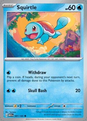 [007/165] – Squirtle – 151 – Common