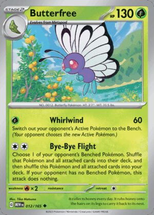 [012/165] – Butterfree – 151 – Reverse Holo