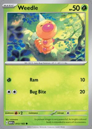 [013/165] – Weedle – 151 – Common