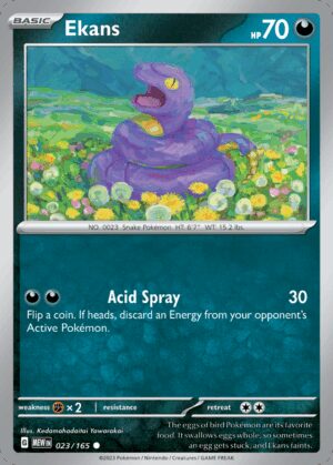 [23/165] – Ekans – 151 – Reverse Holo