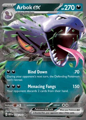 [024/165] – Arbok ex – 151 – Double Rare