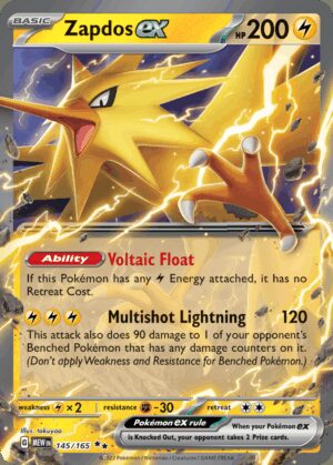 [145/165] – Zapdos ex – 151 – Double Rare