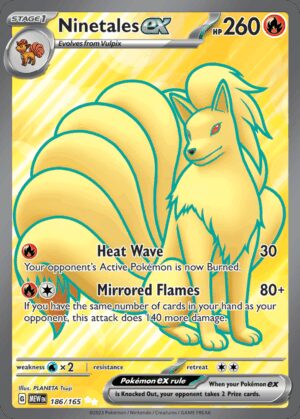 [186/165] – Ninetales ex – 151 – Ultra Rare