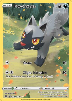 [GG33/70] – Poochyena – Crown Zenith Galarian Gallery – Galarian Gallery