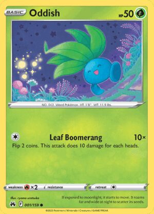 [001/159] – Oddish – Crown Zenith – Reverse Holo