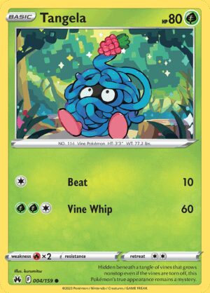 [4/159] – Tangela – Crown Zenith – Common