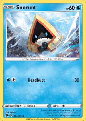 [034/159] – Snorunt – Crown Zenith – Reverse Holo