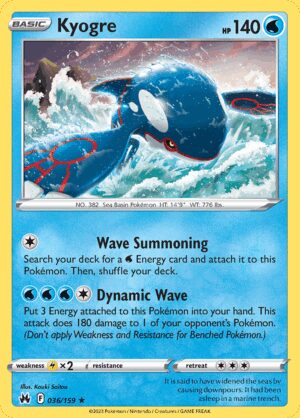 [036/159] – Kyogre – Crown Zenith – Reverse Holo