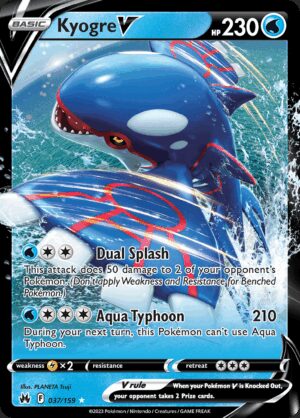 [037/159] – Kyogre V – Crown Zenith – Ultra Rare